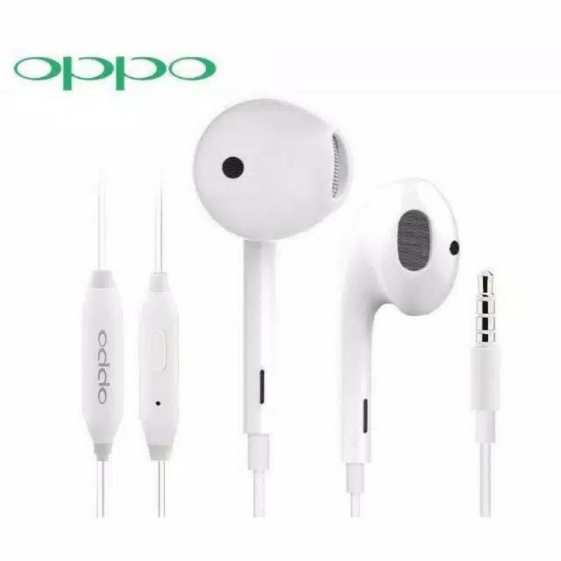 EARPHONE HEADSET HEANSFREE OPPO R11 ORIGINAL SUARA BASS &amp; JERNIH