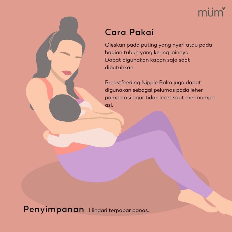 Mummum Breastfeeding Nipple Balm (Cream/ Krim) - Salep Puting Lecet Ibu Menyusui