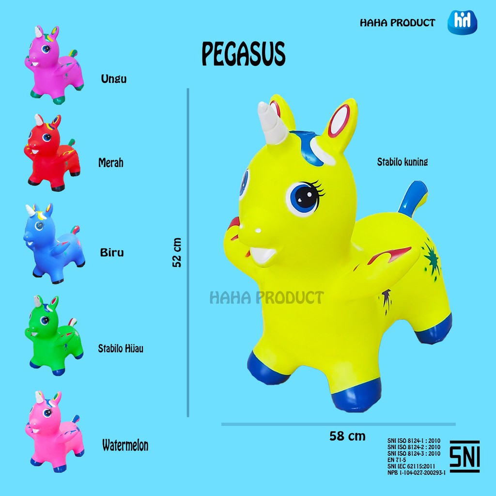 Jumping Musik Pegasus / Mainan Tunggang Pegasus