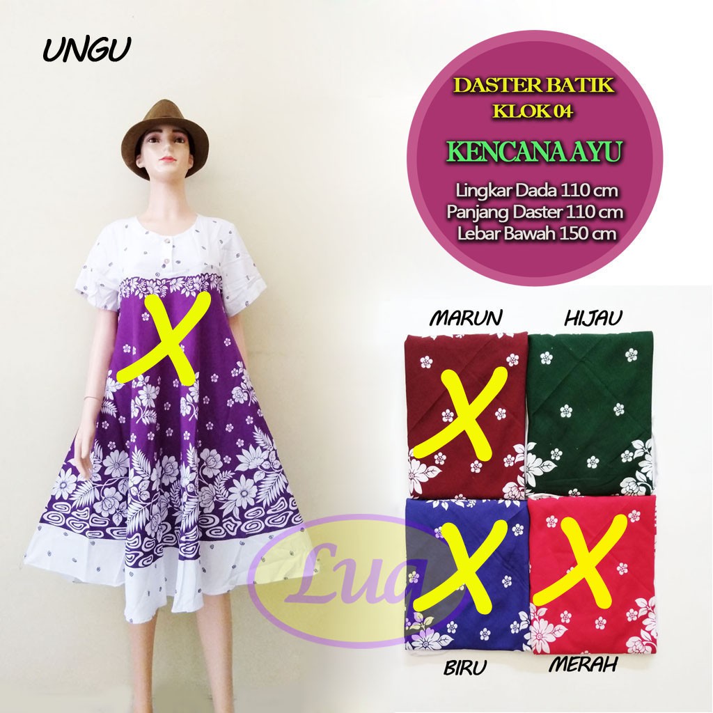 Daster Batik Kencana Ayu Klok 04 | Daster Klok