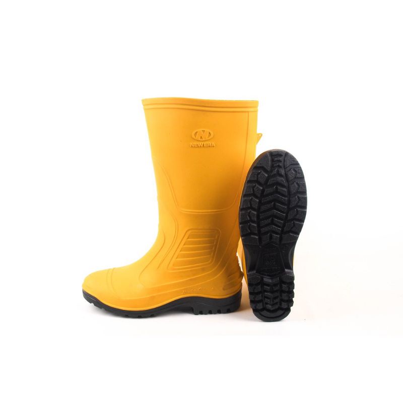 Sepatu Boots Tinggi New Era 9507 Kuning APD Kontruksi Proyek Perkebunan