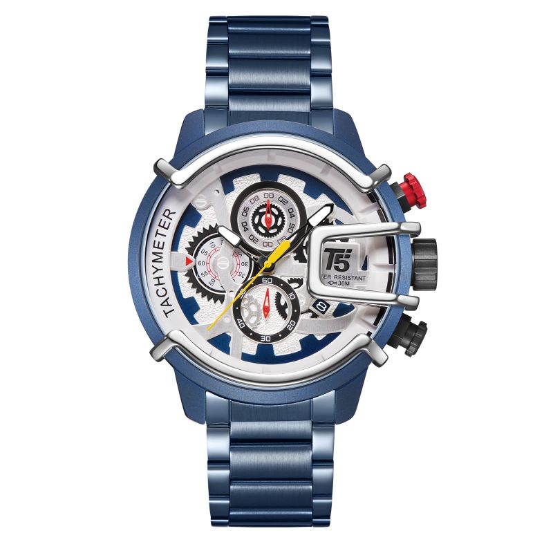 JAM T5 H 3838 ORIGINAL JAM TANGAN PRIA T5 H3838 TAHAN AIR CRONO AKTIF
