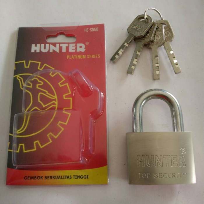 Gembok Pagar Besar HUNTER SN50mm/Gembok Pintu/Gembok HUNTER Besar