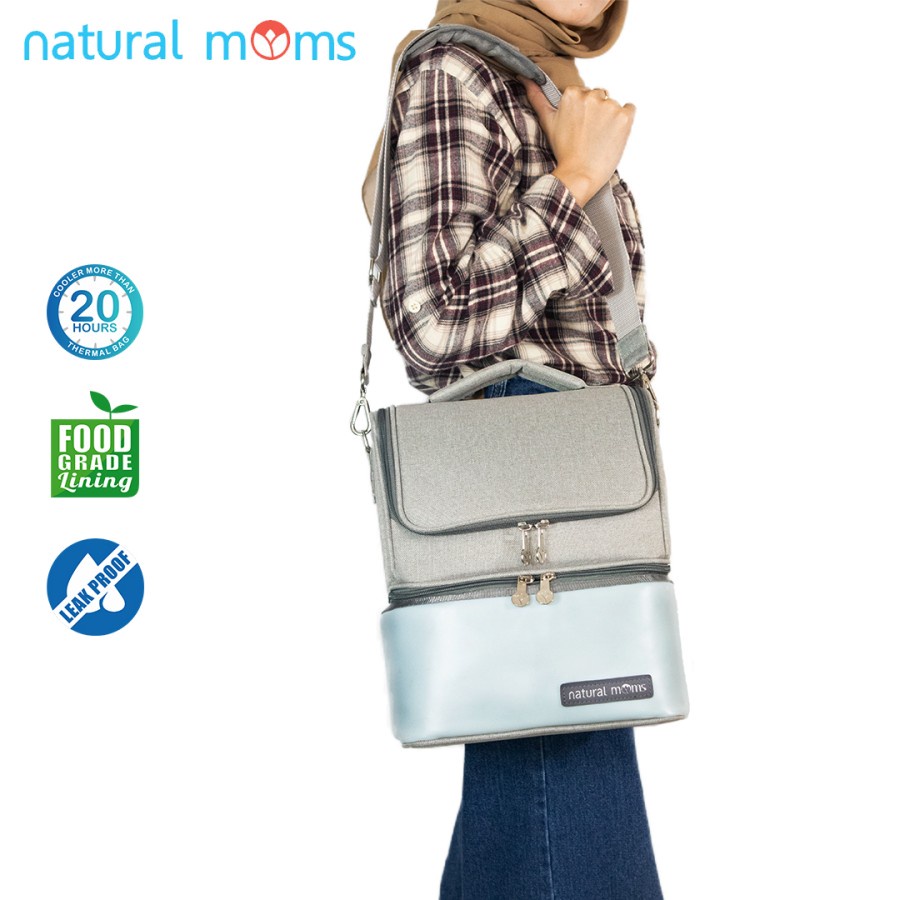 NATURAL MOMS COOLER BAG JLO BLUE