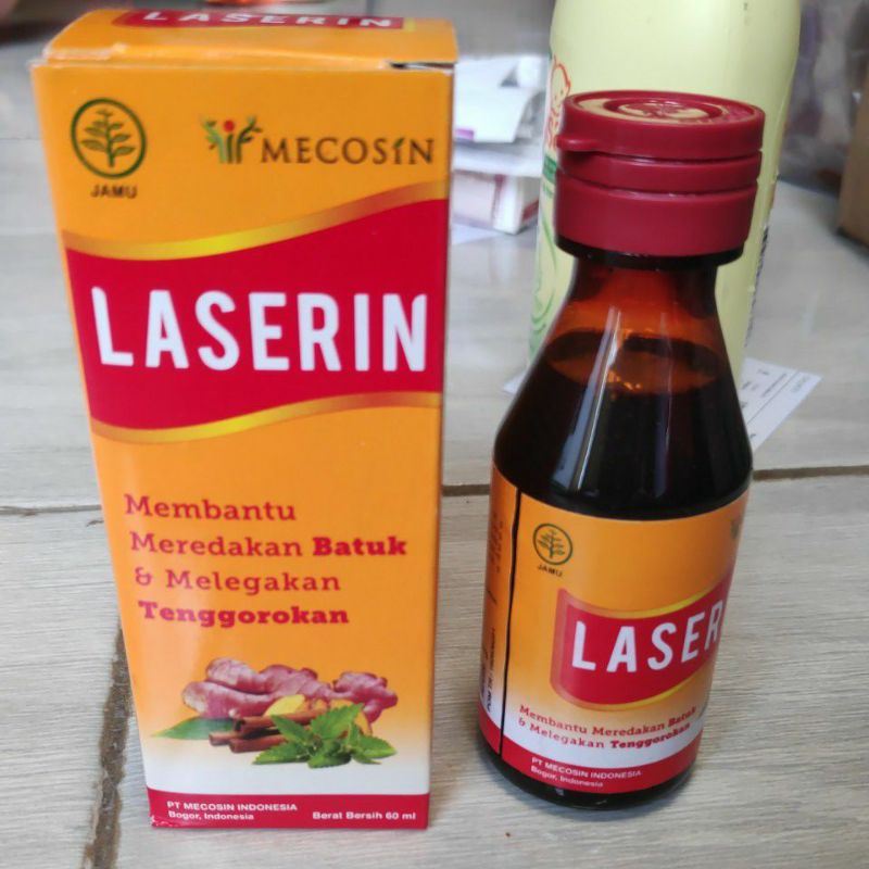 Laserin obat tradisional herbal batuk masuk angin muntah sakit perut baby anak dewasa 60 30 ml madu
