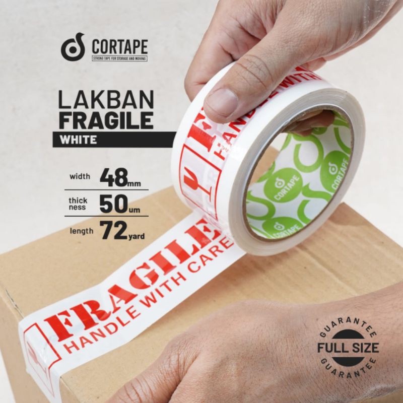 

Lakban Fragile Cortape 48mm 2 inch 72 yard Handle With Care