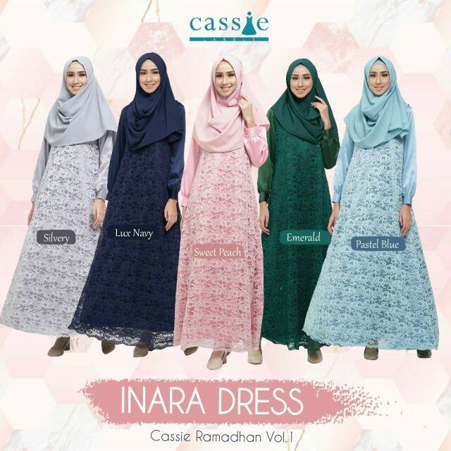 INARA DRESS GAMIS BRUKAT MEWAH BY CASSIE LABELS