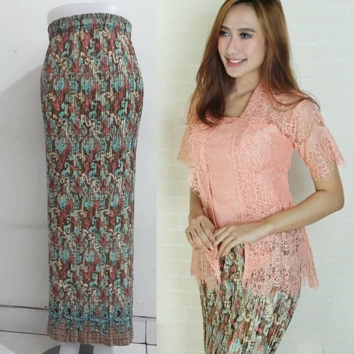 Setelan Kebaya Brukat Lace Baju Kutubaru