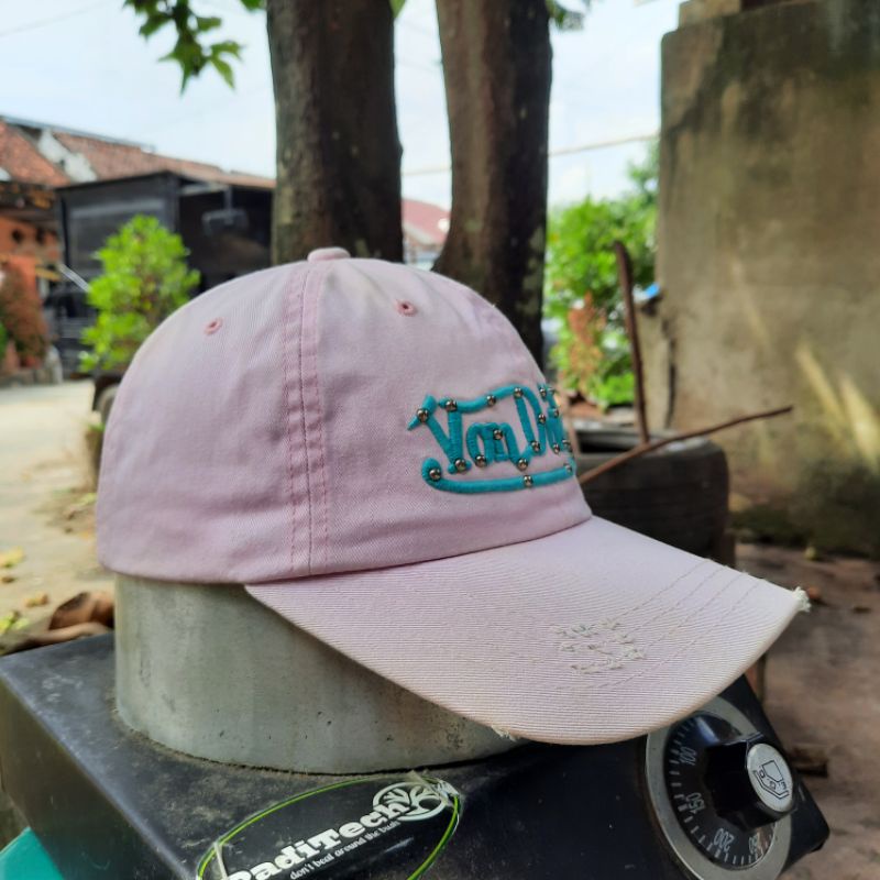 Topi Von Dutch Second Original Pink Mantap