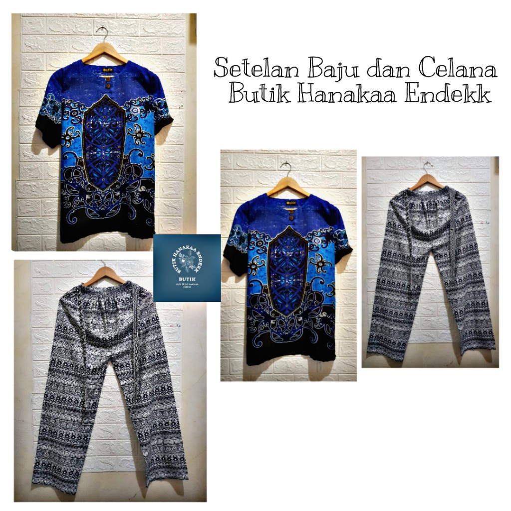 Set/Setelan Baju dan Celana Etnik Gala Pria/Wanita (Unisex)