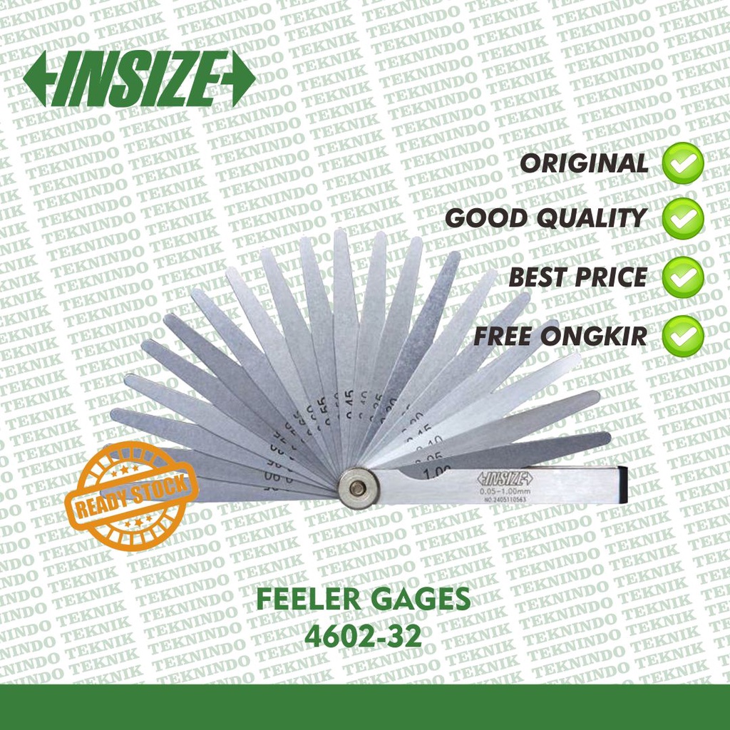 Jual Insize Feeler Gages 460232 Length 100mm Original Shopee Indonesia