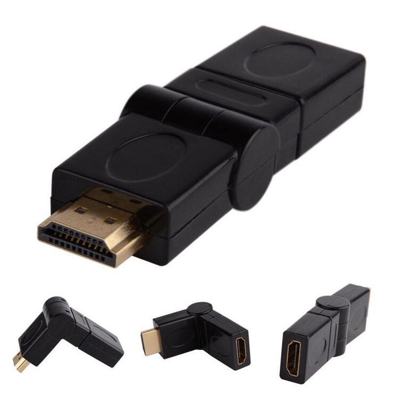 Converter HDMI Adapter Gender Male to Female - 180 Degree L Shape