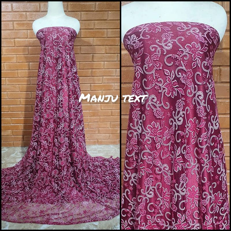 Promo !!!!! Brukat strecth motif /brukat Korea/brukat gamis/dress/tunik/brukat mewah