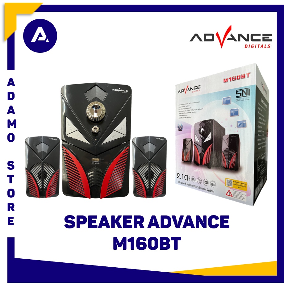 Speaker Advance M160BT Speaker Bluetooth Aktif 2.1 Bass Subwoofer