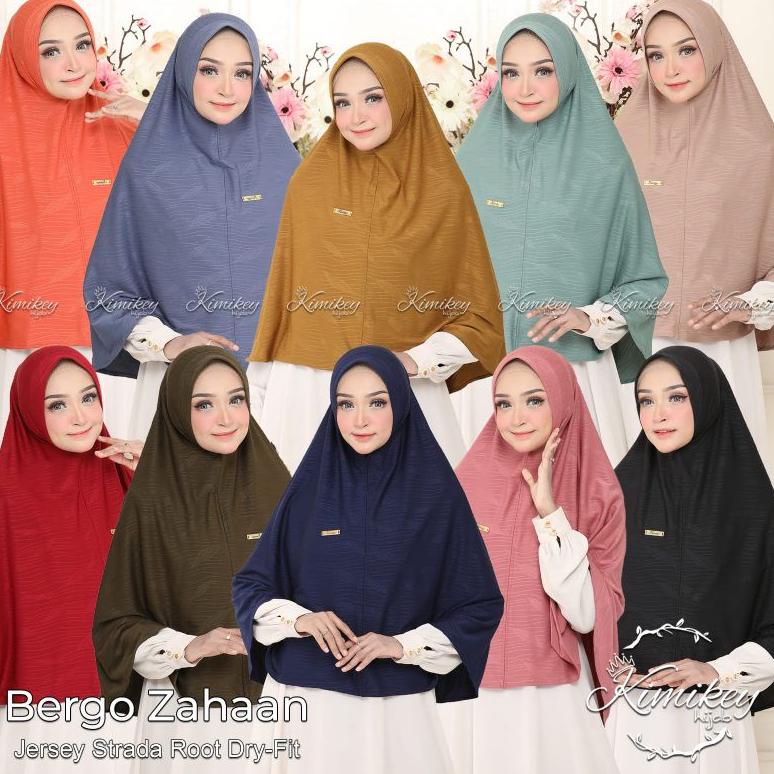 134 BERGO ZAHAAN ORI KIMIKEY HIJAB  JILBAB KHIMAR PREMIUM ▪ Mne31au22н