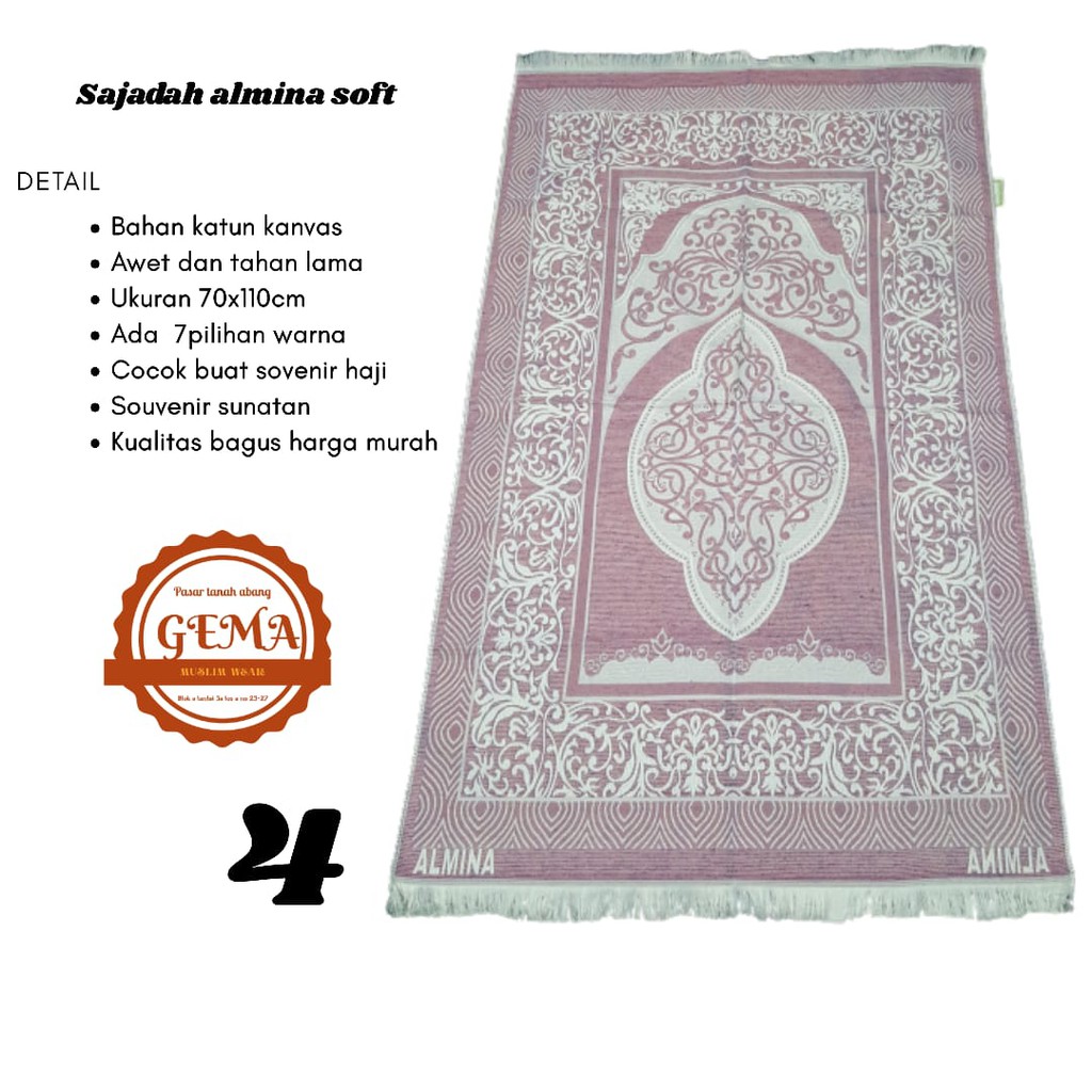 sajadah almina soft 70x110cm