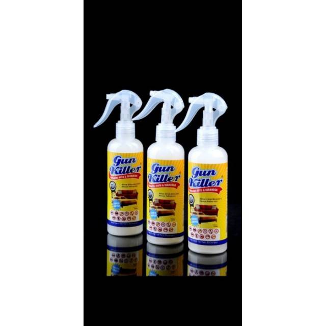 Obat pembasmi kutu kasur GUN KILLER PEMBASMI kutu bangku / sofa kutu busuk tungau kutu bangsat dll