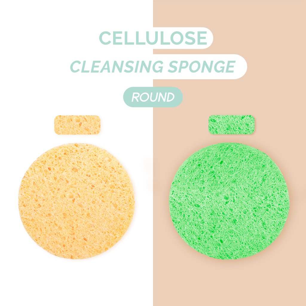 ⭐️ Beauty Expert ⭐️ GLAMFIX Cellulose Cleansing Sponge 1 Pcs _ Spons Pembersih Wajah | GLAM FIX Alat Kecantikan Makeup by YOU