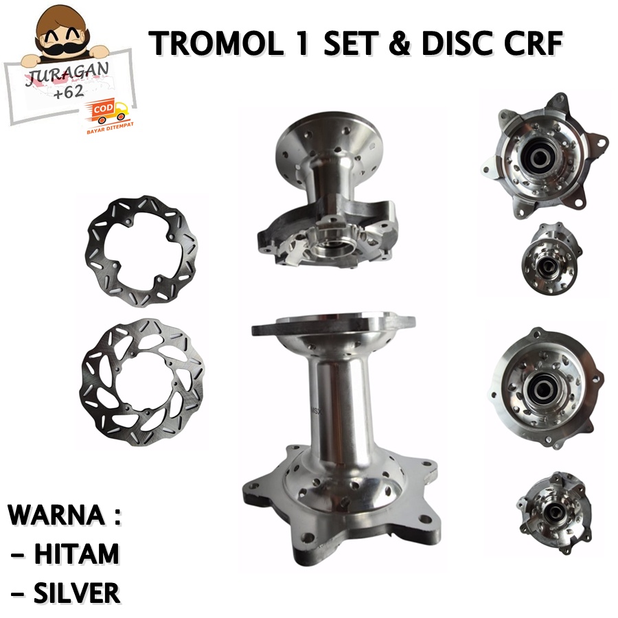 TROMOL HONDA CRF 150 DEPAN BELAKANG REM DISC HOLE 36 CAKRAM SUPERMOTO