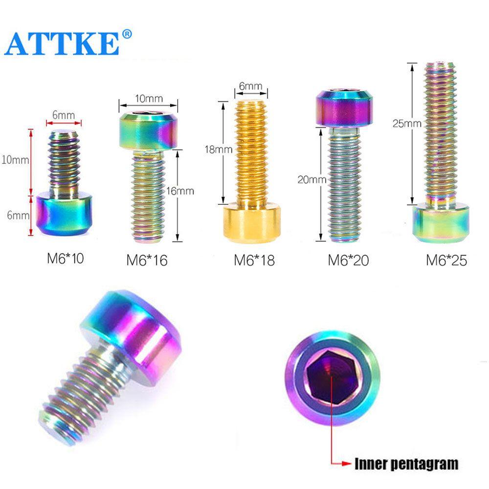 R-FLOWER Baut Tetap 10mm /16mm /18mm /20mm Aksesoris Outdoor MTB Bersepeda Sepeda Batang Sekrup