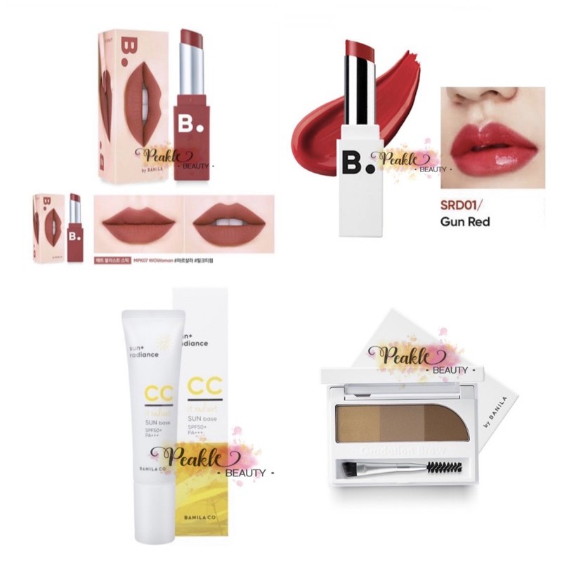B.BY BANILA Lipdraw | Brow Pallete | BANILA CO IT RADIANT CC SUN BASE