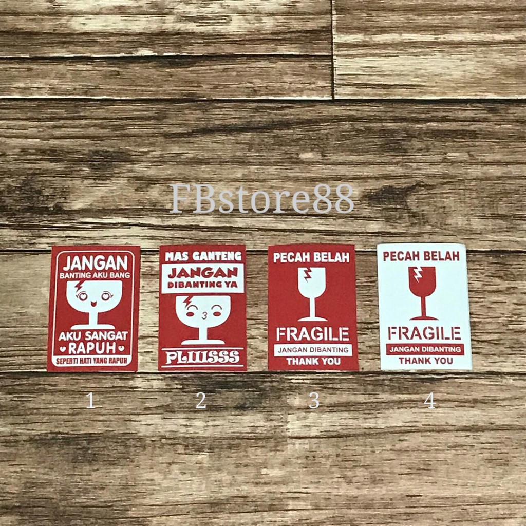 

Sticker Fragile Ukuran 4Cm x 6Cm