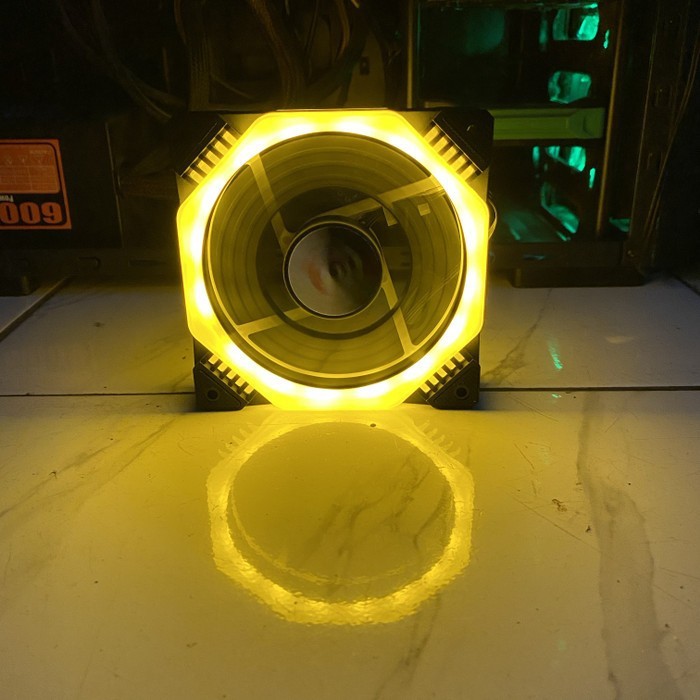 Andromeda L-03 Fan Casing 12CM Mejec Double LED RING - Fan Case 12 cm Led