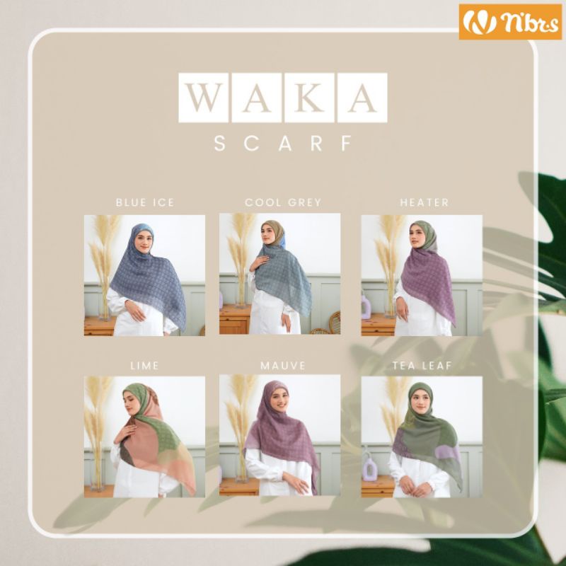 HIJAB SEGIEMPAT MOTIF WAKA SCARF NIBRAS