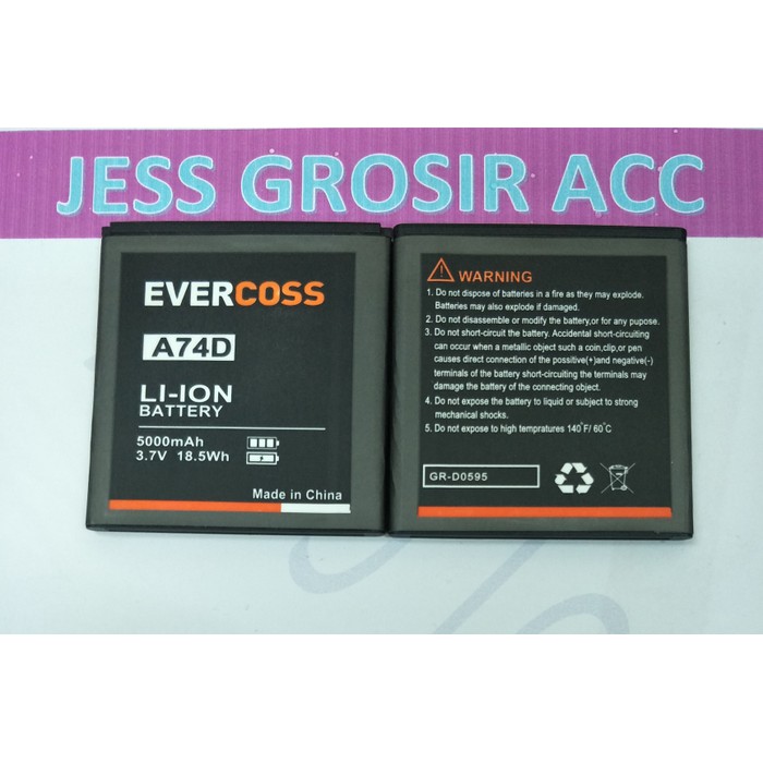 Baterai Battery Double Power Evercoss Evercross A74A A74D A74C A54