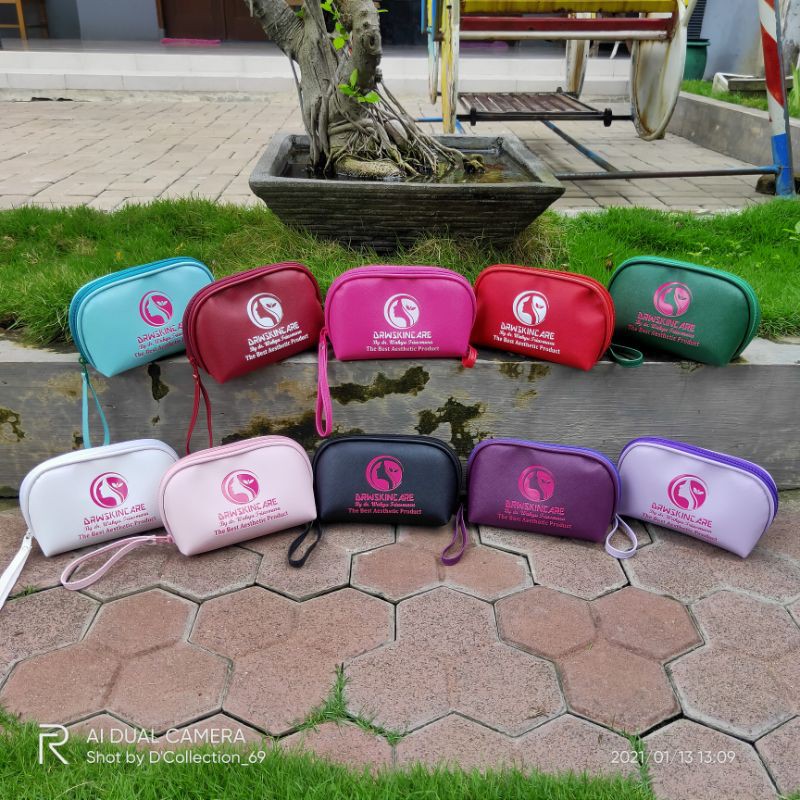 5pcs Pouch kerang logo sablon embos  drw skincare 