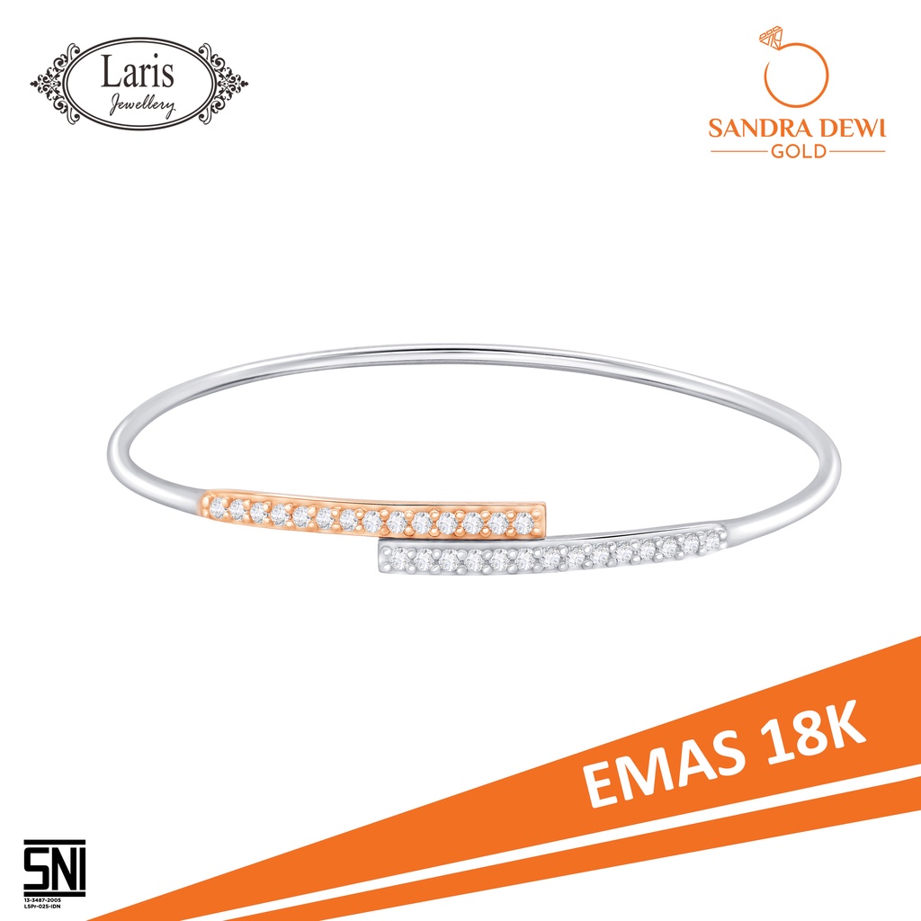 Gelang Criss Cross Vol 2 Collection Sandra Dewi Gold - Cincin Emas 18k