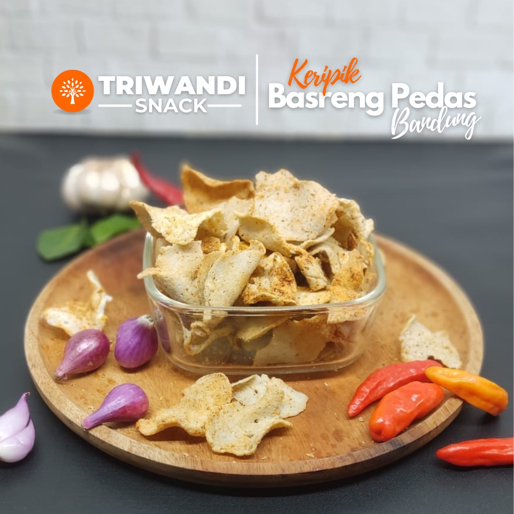 

Keripik basreng pedas baso goreng mantul kemasan 100 - 250 gr TRIWANDI SNACK oleh oleh bandung