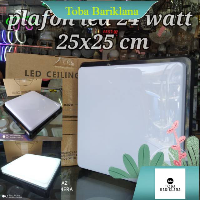 lampu plafon led lampu hias plafon kotak 25 x 25