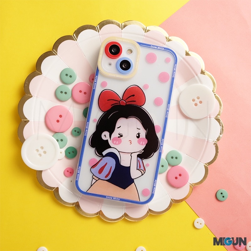 New! Snow White Princess Case for iPhone 7 8 7+ 8+ X XS XR XSMAX SE2020 11 12 13 PRO PROMAX