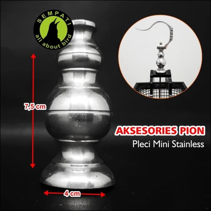 PION SANGKAR KANDANG BURUNG PLECI STAINLESS MINI