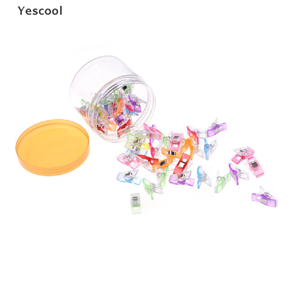 Yescool 50Pcs / Botol Klip Penjepit Selimut Warna-Warni