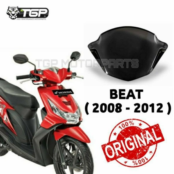 Visor Beat karbu TGP original batok mika kaca speedometer kepala depan stang spion handgrip honda ya
