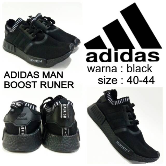 Sepatu sekolah adidas man boost runer adidas sekolah hitam hitam