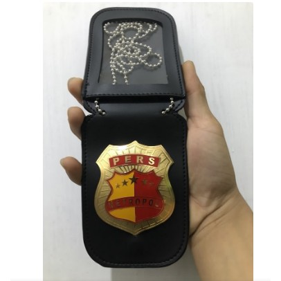 

Name Tag Id Card Dompet Kalung Lencana KTA PERS METROPOL Kulit PREMIUM