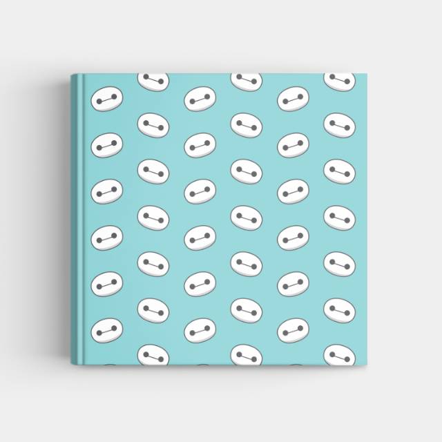 

F11 - BAYMAX PATTERN NOTE BOOK (HARDCOVER)