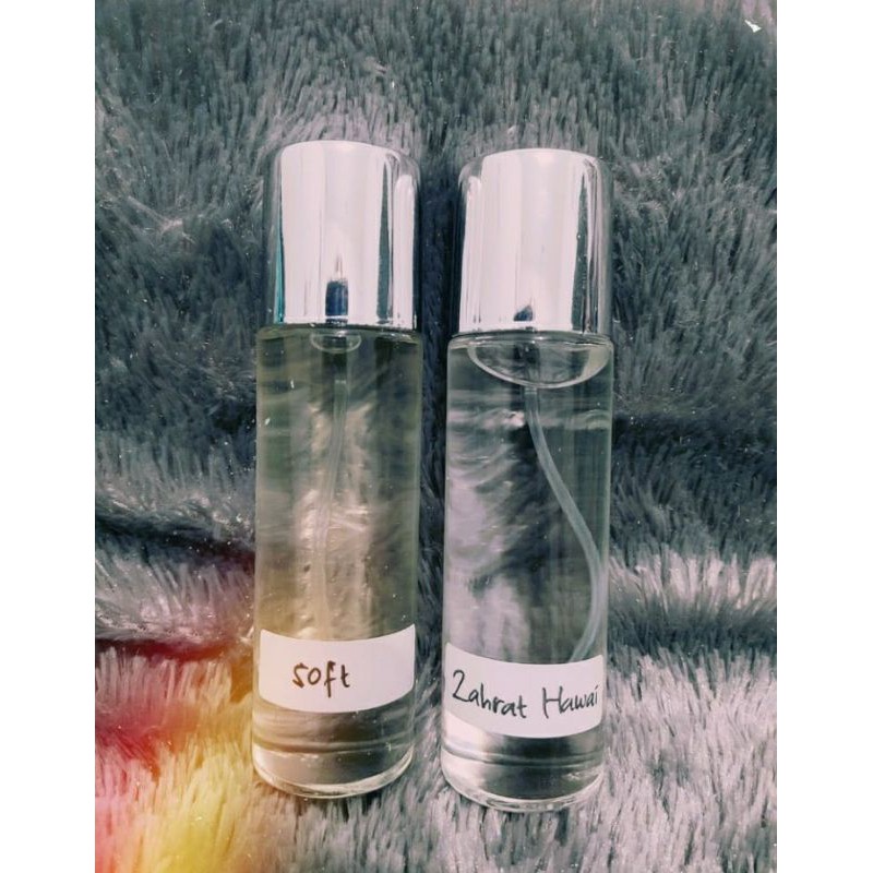 Parfum Refill/isi ulang siap pakai Soft, Zahrat hawai, Bulgari Aqua, Selena Gomes, Baccarat