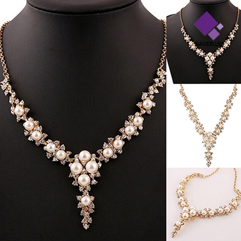 Kalung Liontin Clavicular Faux Charms Untuk Wanita