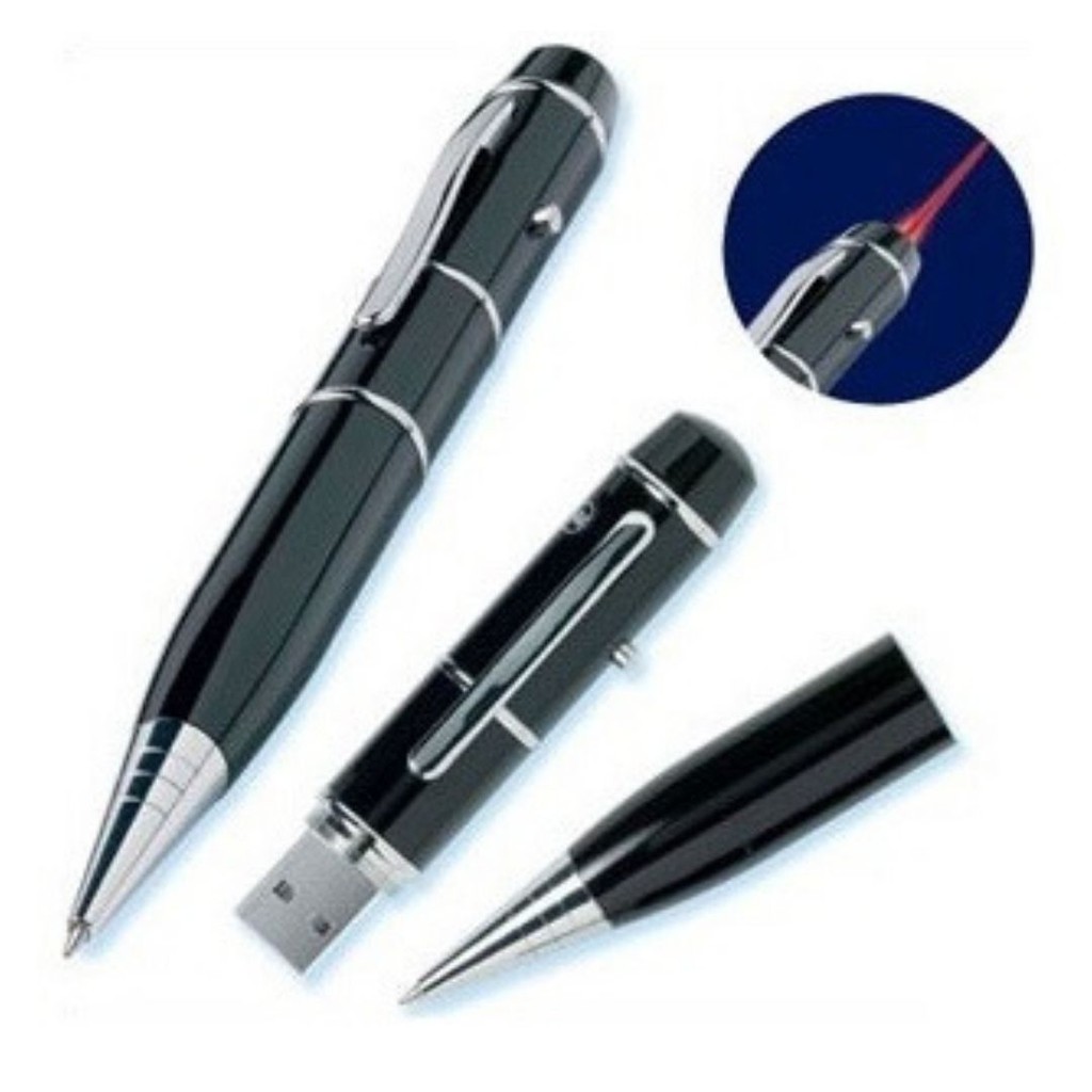 Pulpen Multi Fungsi 3 In 1 Pen Drive Laser Pointer Pulpen dan Flashdisk 16GB 111130