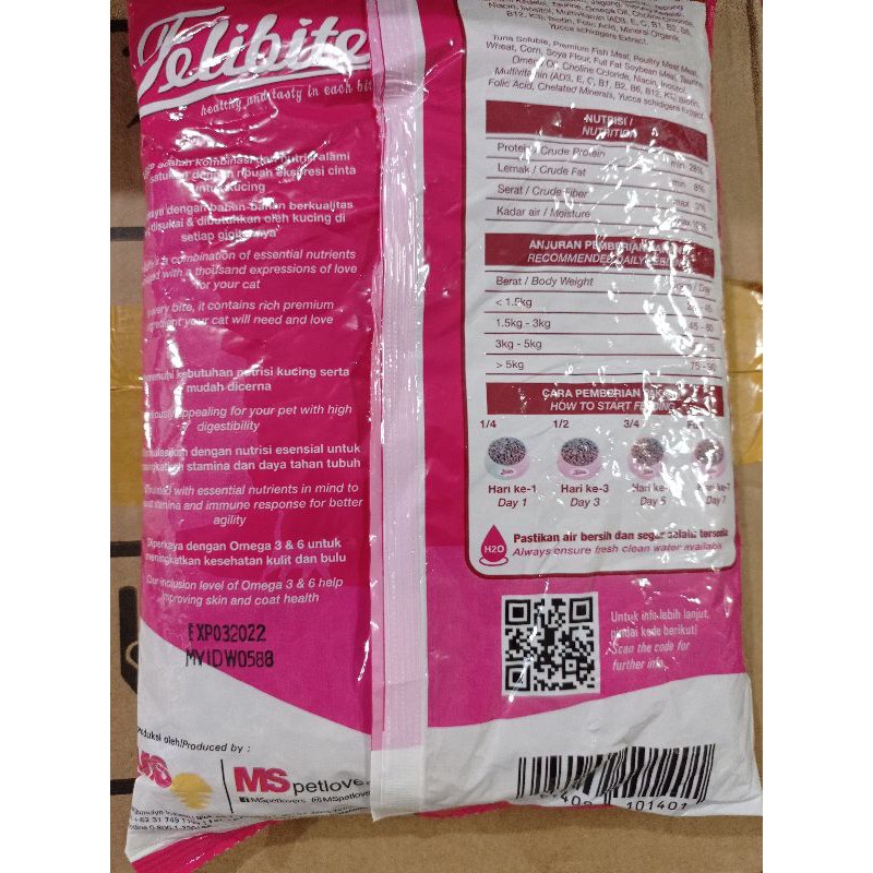 Felibite 500 gr makanan kucing 500gr