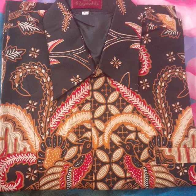 Atmadeva Cabut Warna Kemeja Batik Pria Katun Cabut Full Furing