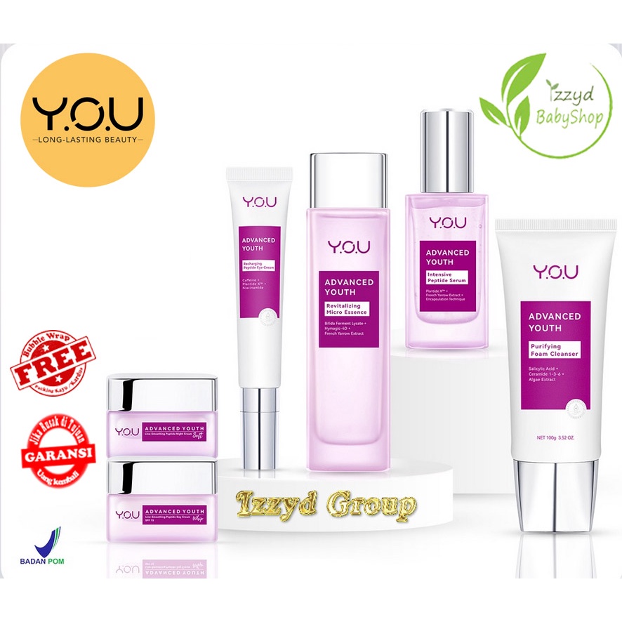 YOU you Advanced Youth Full Series 6 in 1 Bundle | Facial Foam, Eye Cream, Serum, Day Cream, Essence &amp; Night Cream