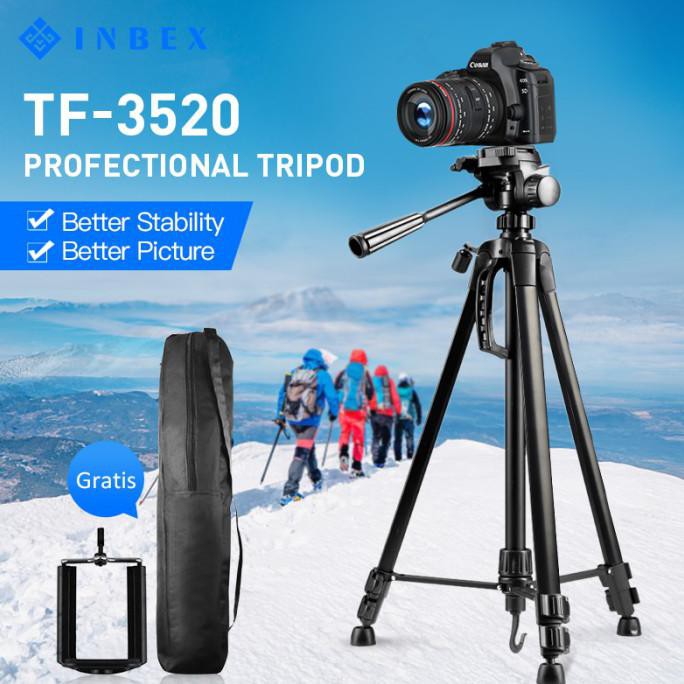 Hot Deals INBEX TF-3520 Tripod Kamera+Bag/168cm Profesional Photography Tripod