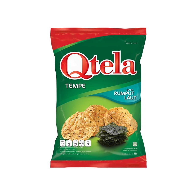 

Qtela Keripik Tempe Rumput Laut 60G - Alhanan/04