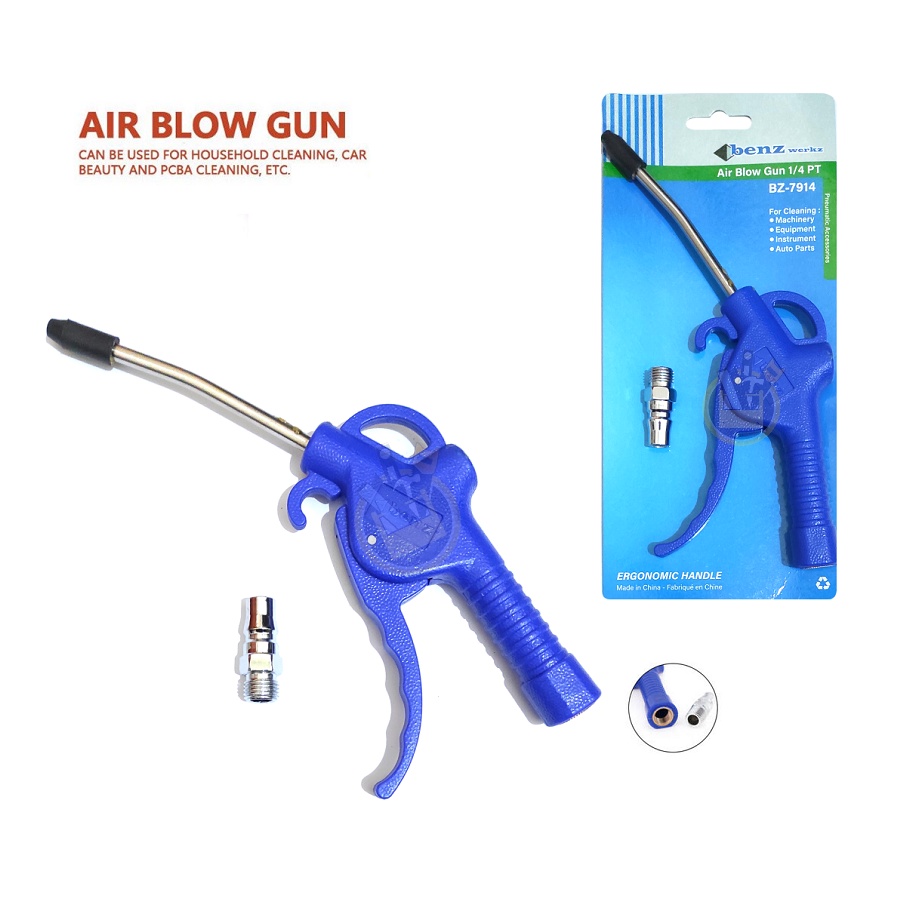 BENZ Air Blow Gun - Air Duster Plastik Semprot Angin Air Blow Gun 1/4 PT Air Duster - Semprot Angin Plastik