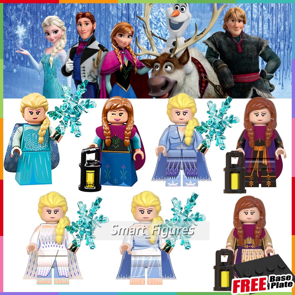 Wm6067 WM6084 Mainan Action Figure Princess Frozen Elsa Anna Fairy Tale Mini Untuk Hadiah Anak